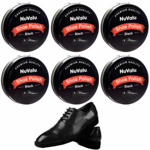 6 Pack Premium Leather Boot & Shoe Polish Cream Restores Conditions Polishes