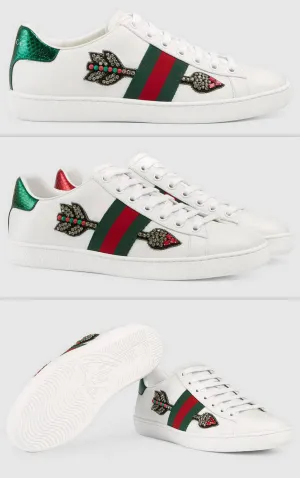 Ace Embroidered Low Top Sneaker - Arrows