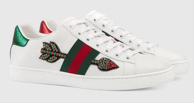 Ace Embroidered Low Top Sneaker - Arrows