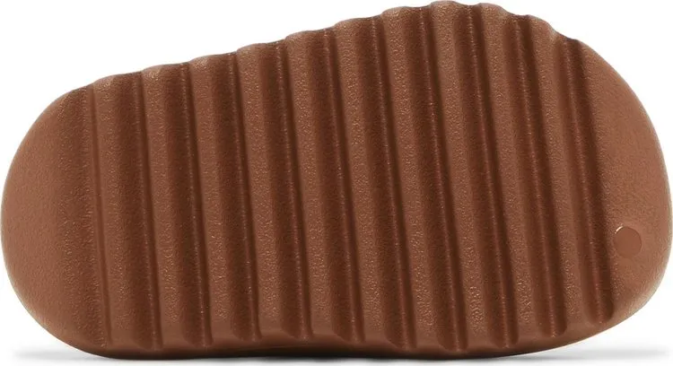 Adidas Yeezy Slides Kids 'Flax' Sandals, Tan