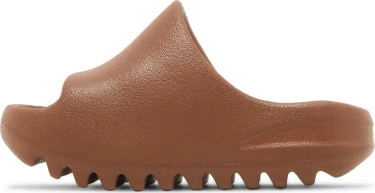 Adidas Yeezy Slides Kids 'Flax' Sandals, Tan