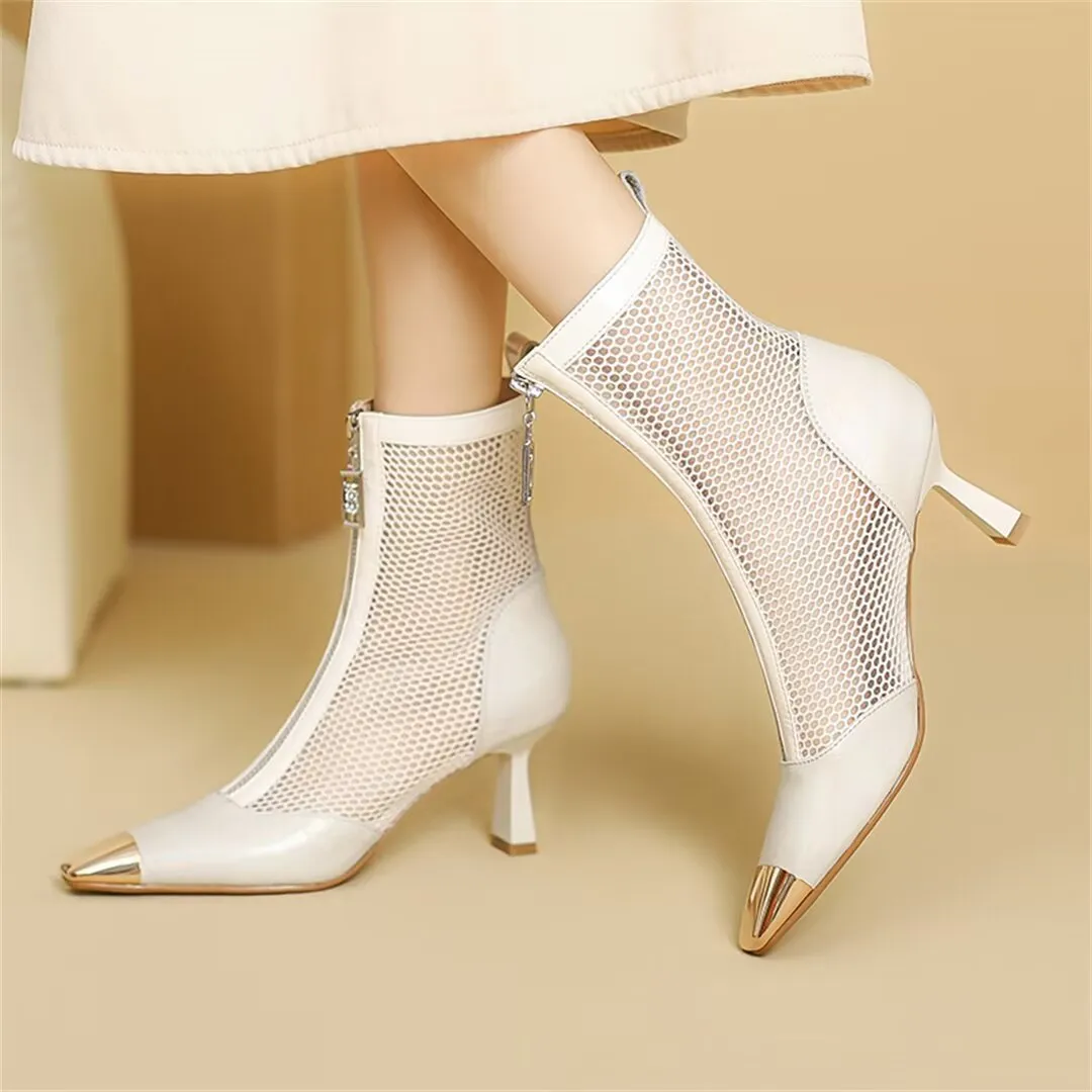 ChicZipper Cow Leather Heels