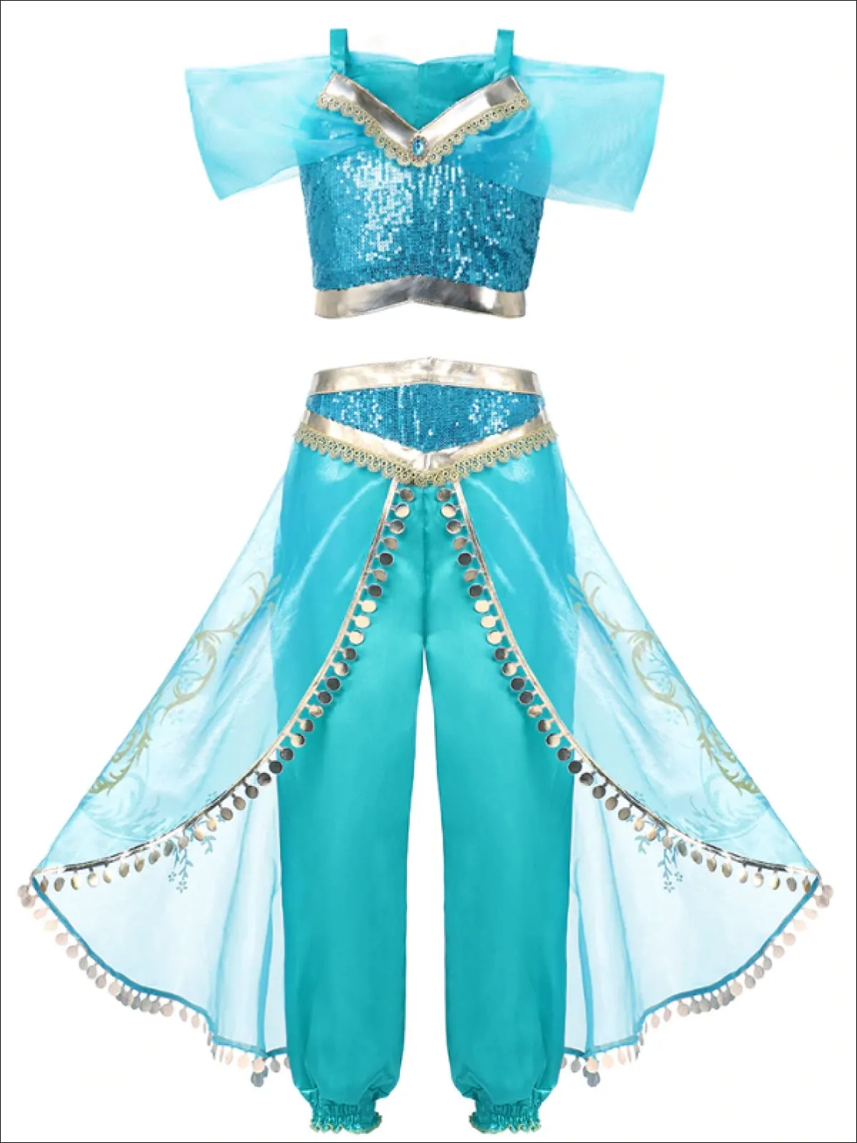 Girls Arabian Nights Princess Costume Set