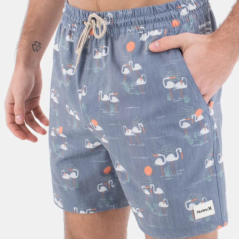 Hurley Men's Phantom Naturals Cannonball Volley 17" Boardshorts Grey MBS0011880-H4053