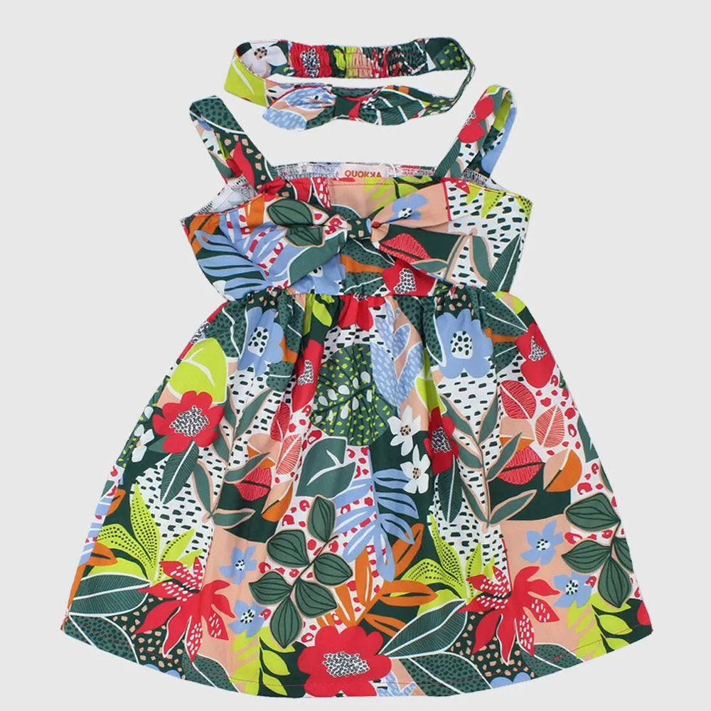 Leafy Sleeveless Dress