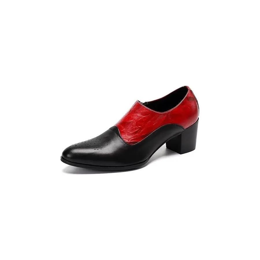 LeatherLuxe Elegant Slip-on Dress Shoes