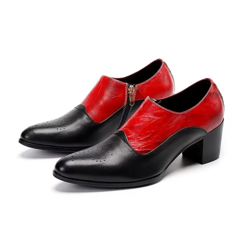 LeatherLuxe Elegant Slip-on Dress Shoes