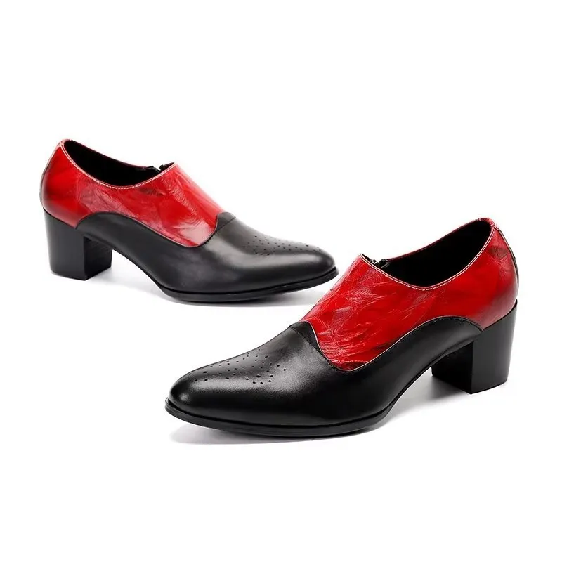 LeatherLuxe Elegant Slip-on Dress Shoes