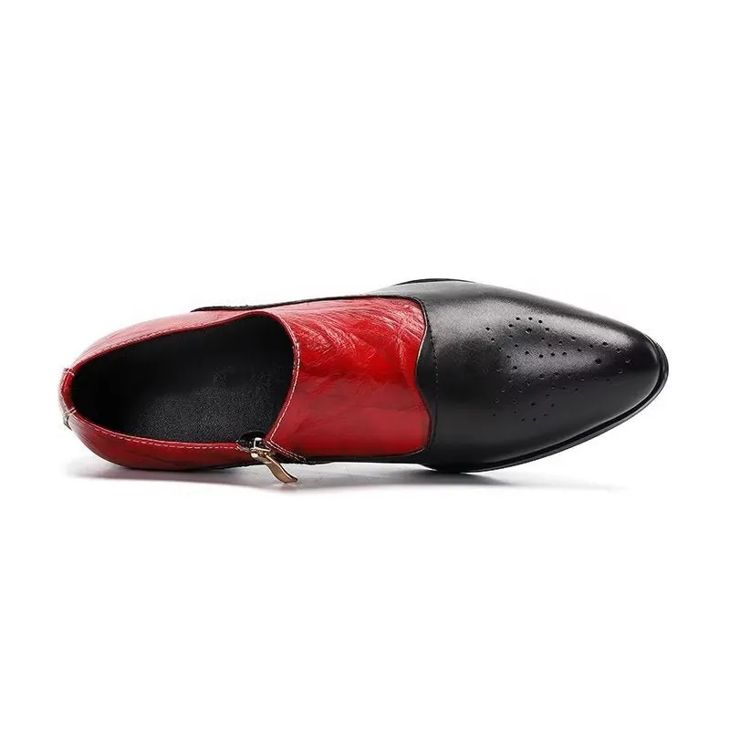 LeatherLuxe Elegant Slip-on Dress Shoes