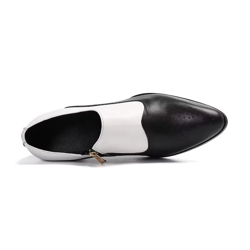 LeatherLuxe Elegant Slip-on Dress Shoes