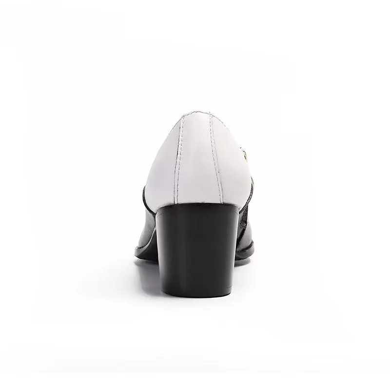 LeatherLuxe Elegant Slip-on Dress Shoes