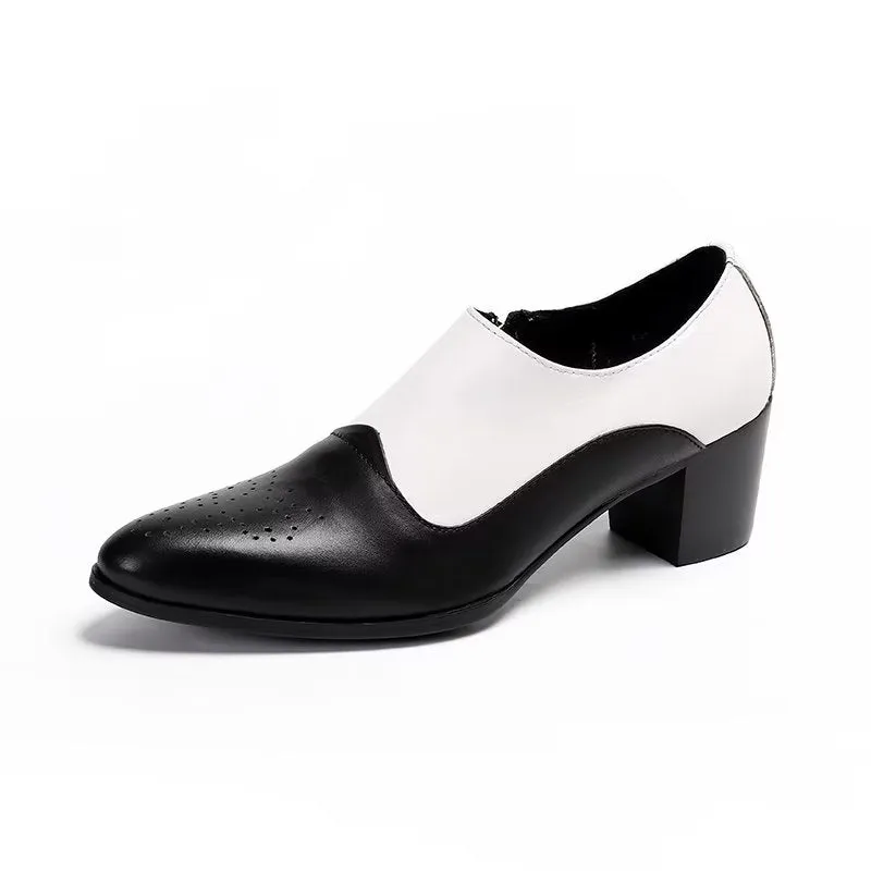 LeatherLuxe Elegant Slip-on Dress Shoes