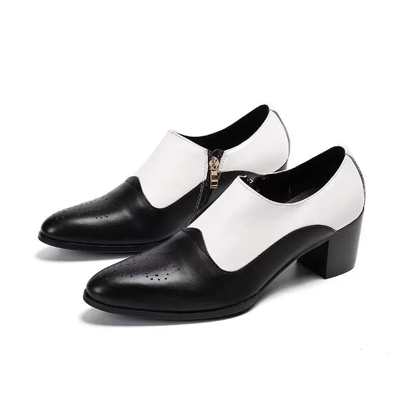 LeatherLuxe Elegant Slip-on Dress Shoes