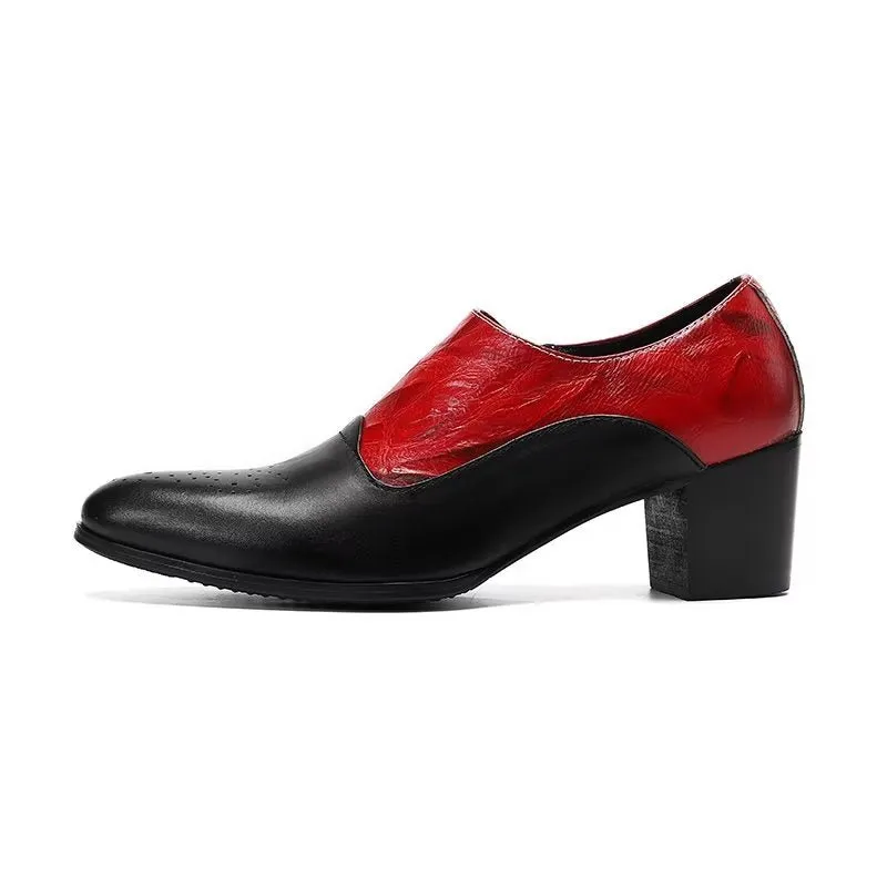 LeatherLuxe Elegant Slip-on Dress Shoes