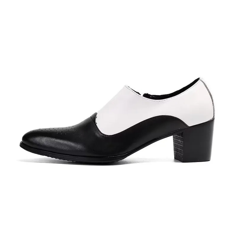 LeatherLuxe Elegant Slip-on Dress Shoes
