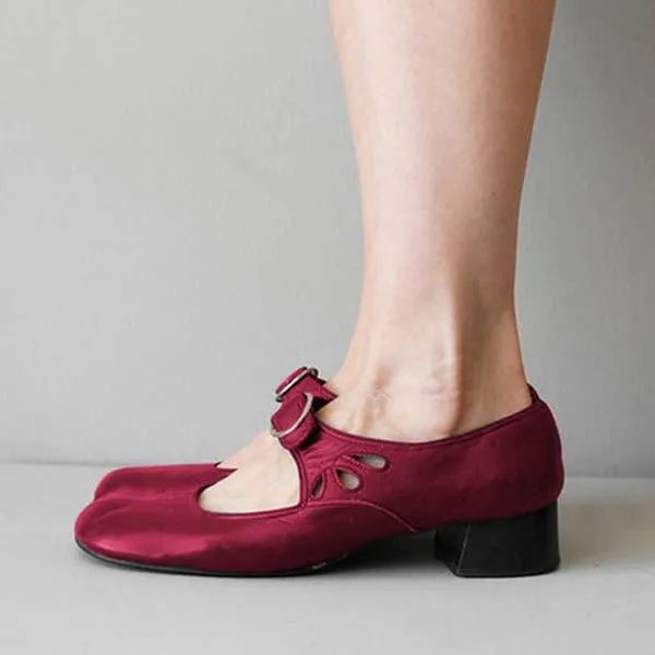 Luna | Wedge Leather Orthopedic Buckle Sandals