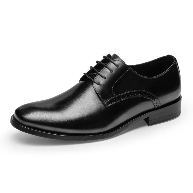 LuxeLeather Chic Derby Shoes