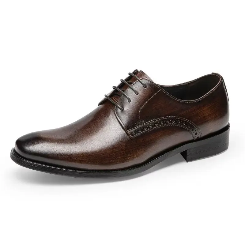 LuxeLeather Chic Derby Shoes