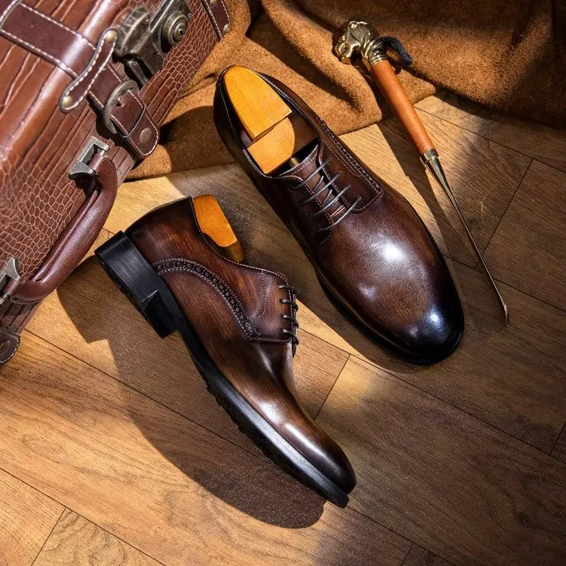 LuxeLeather Chic Derby Shoes