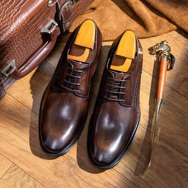 LuxeLeather Chic Derby Shoes