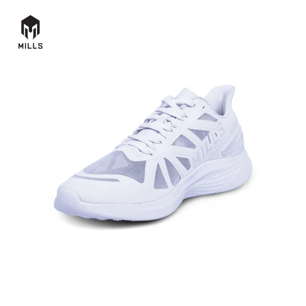Mills Sepatu Lari Running Shoes Treximo Saga All White 9100308