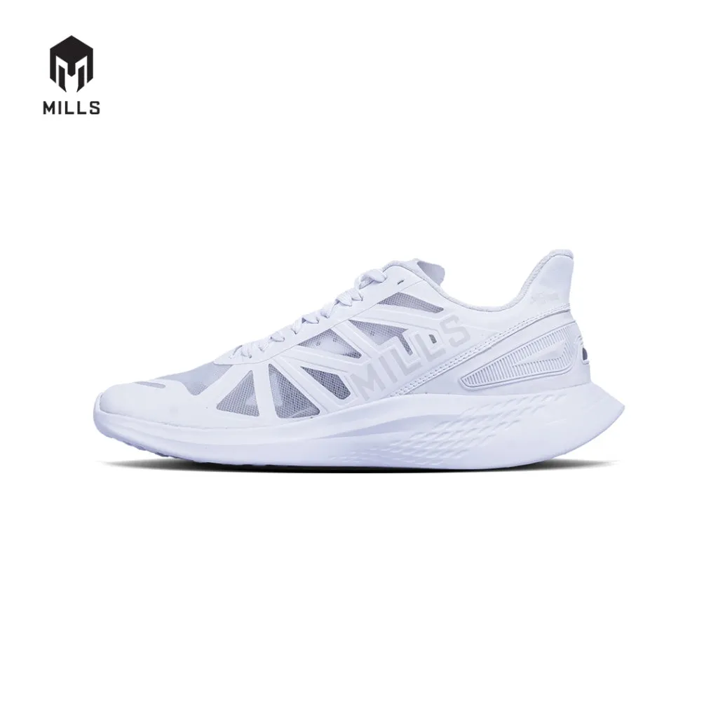 Mills Sepatu Lari Running Shoes Treximo Saga All White 9100308