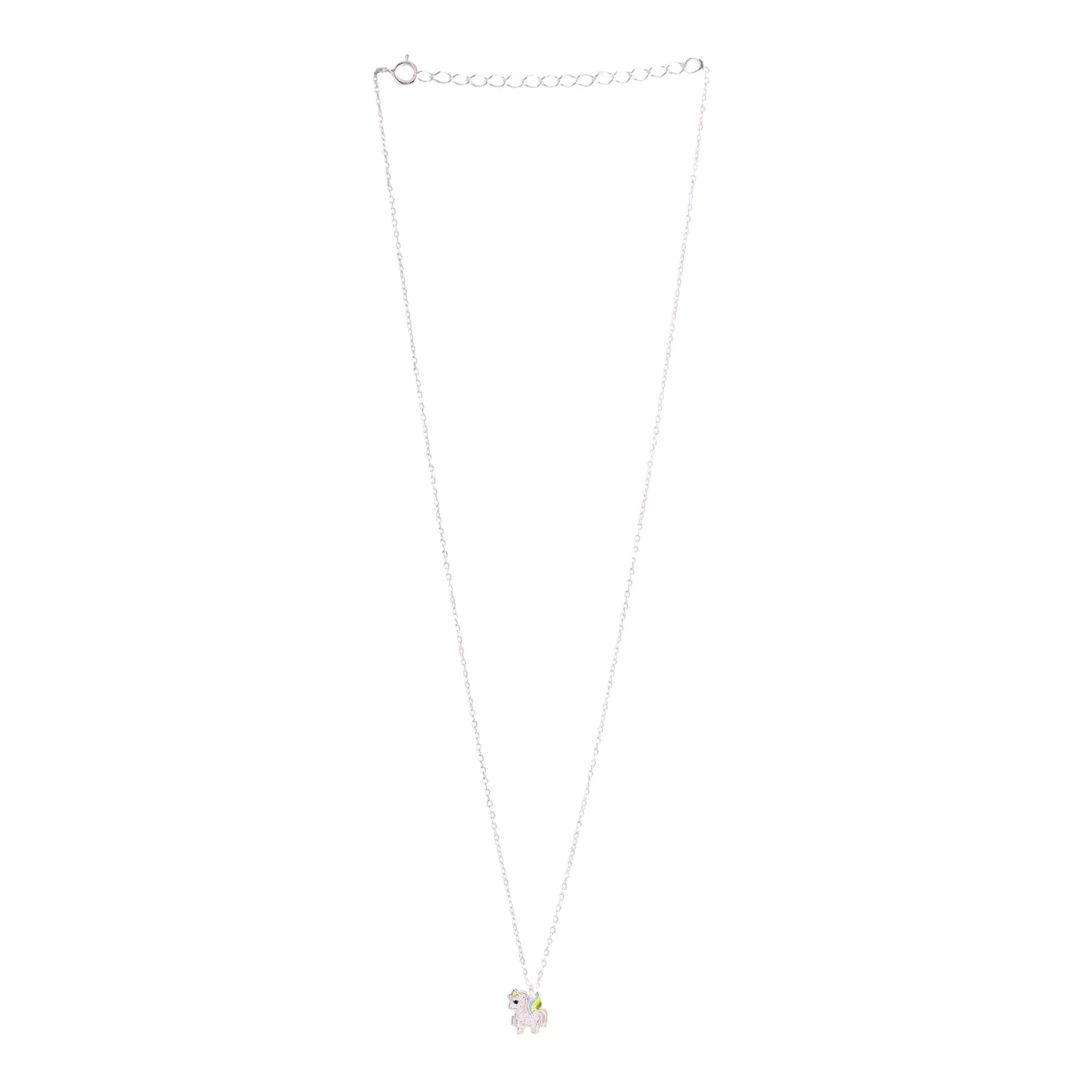 Raajsi by Yellow Chimes 925 Sterling Silver Pendant Set for Girls & Kids Melbees Kids Collection Unicorn Design | Birthday Gift for Girls Kids | With Certificate of Authenticity & 6 Month Warranty