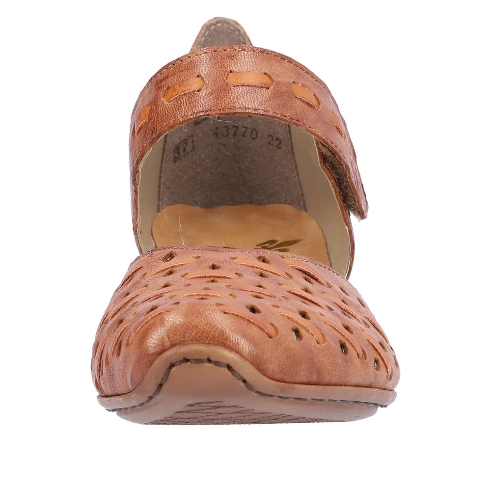 RIEKER WOMEN'S 43770-22 SANDAL - CAYENNE
