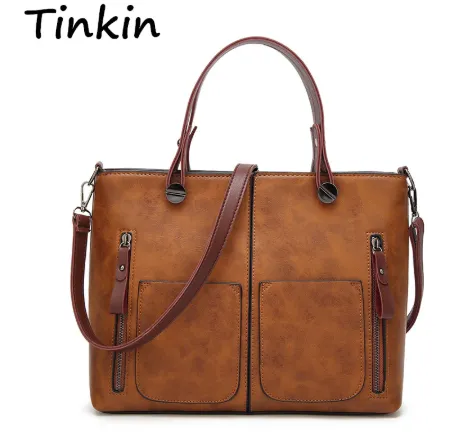 Tinkin Vintage Shoulder Bag Female Causal