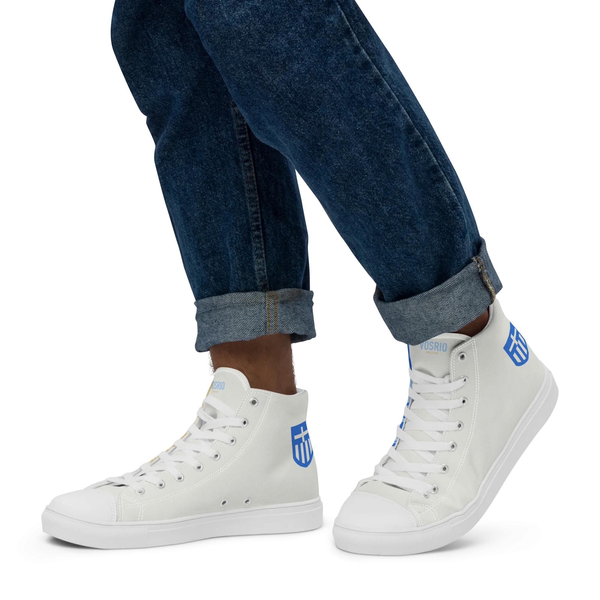 VOSRIO Hellas Select Mens high top canvas shoes