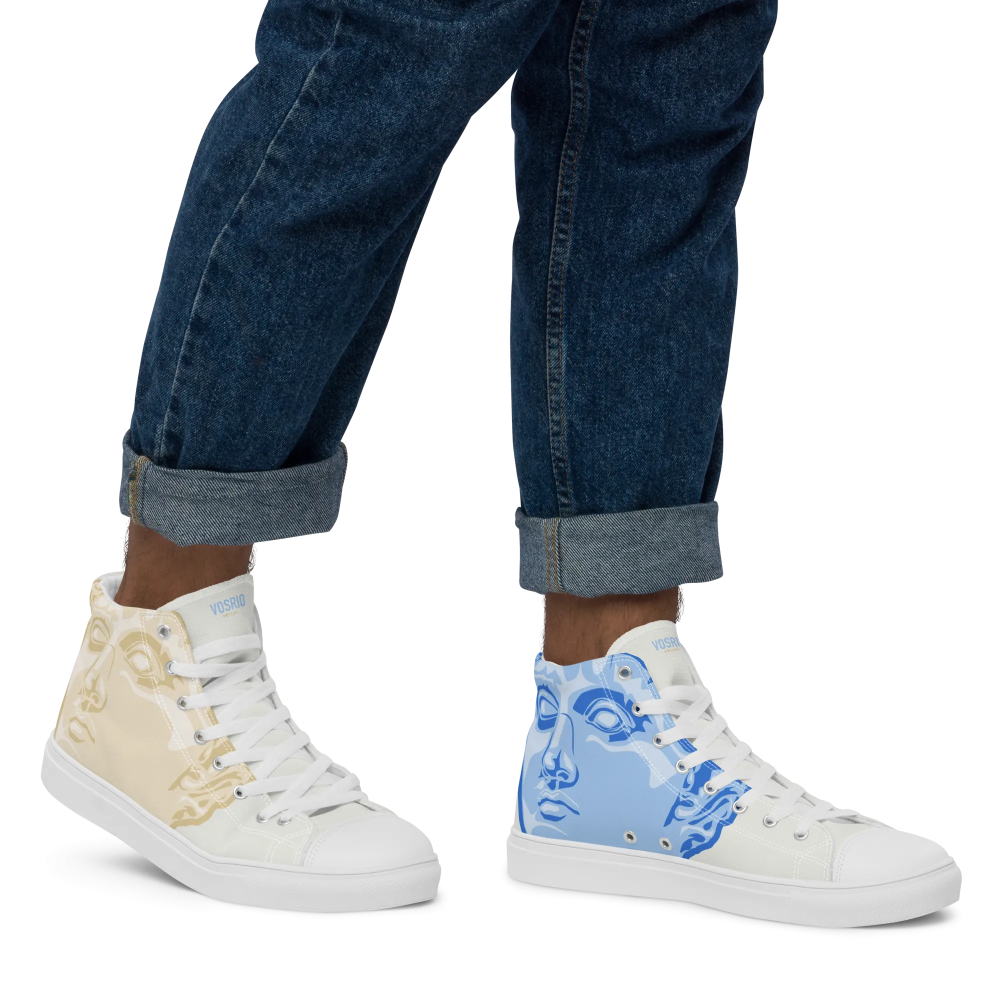 VOSRIO Hellas Select Mens high top canvas shoes