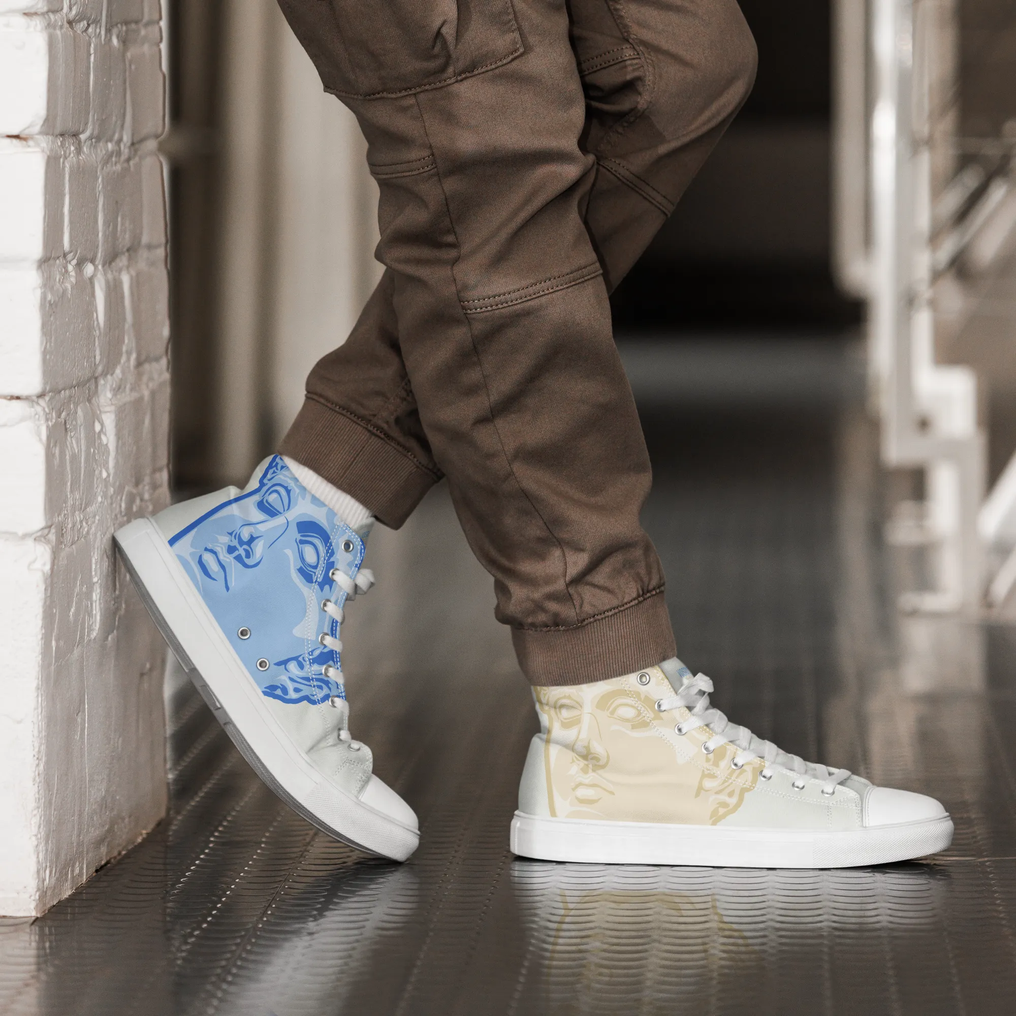 VOSRIO Hellas Select Mens high top canvas shoes